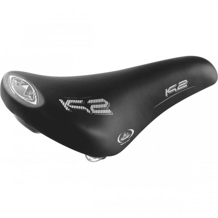 Selle MTB K2 Gel Tech Noire pour Citybike - Confort et Résistance, 285x160 mm - 1