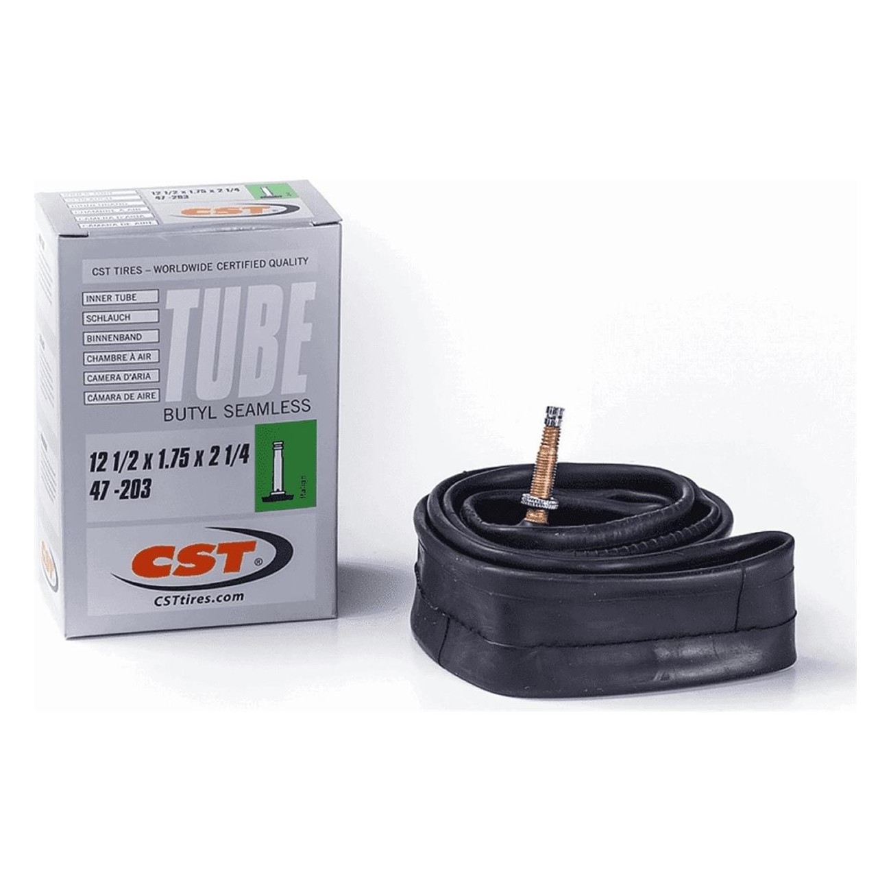 CST Inner Tube 12 1/2x1.75x2 1/4 with 29mm Schrader Valve - ETRTO 47-203 - 1