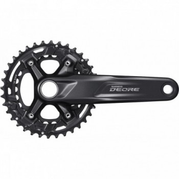 Shimano Deore M4100 Crankset 2x10V, 36/26T, 175mm, Black, 2 Rings - 1