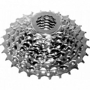 8-Speed Silver Cassette Compatible with Shimano 11-32 Steel Teeth - 1