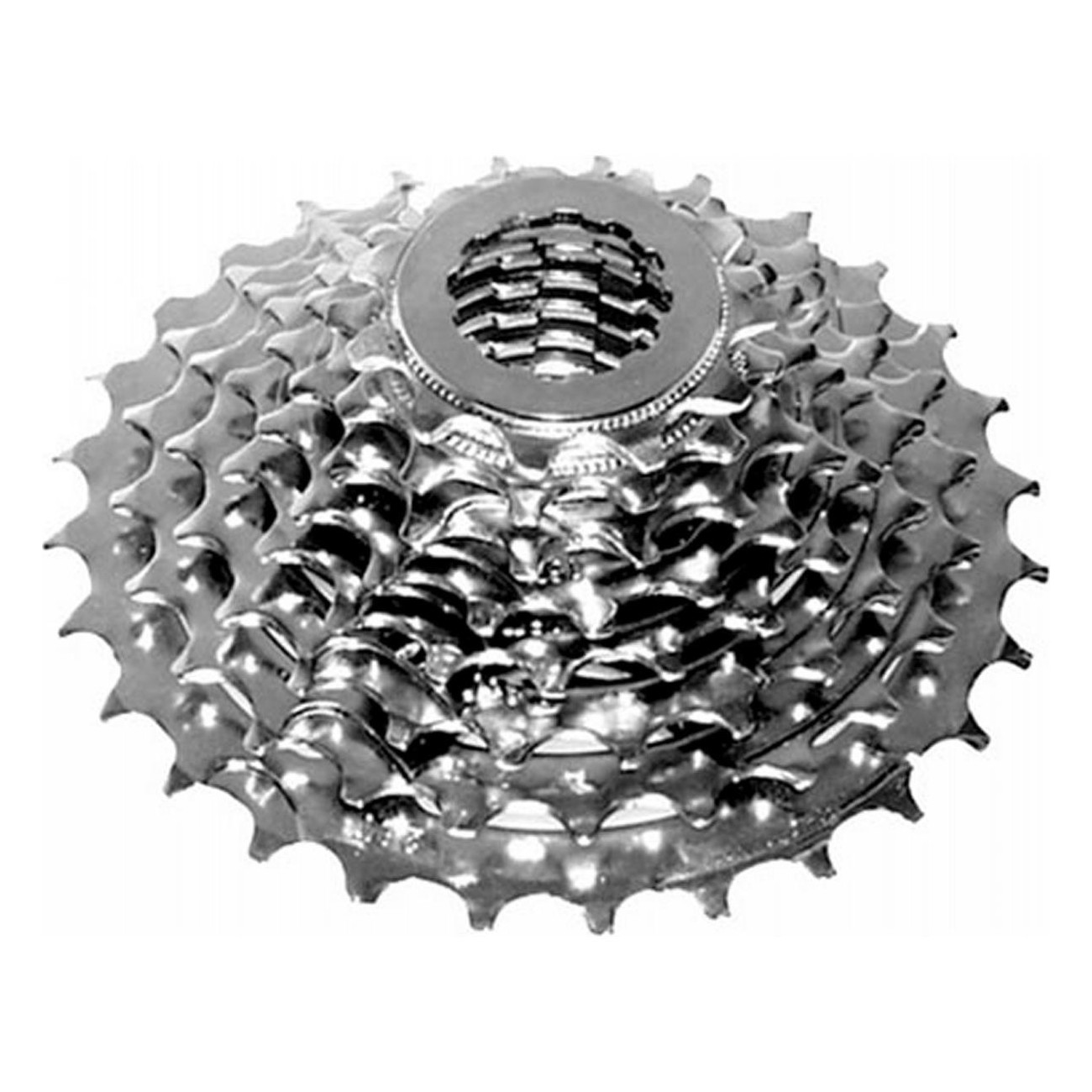 8-Speed Silver Cassette Compatible with Shimano 11-32 Steel Teeth - 1