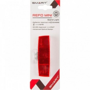 Luce Posteriore Portapacchi SMART Dinamo LED Rosso con Marchio di Controllo Tedesco - 3 - Luci - 4715681281513