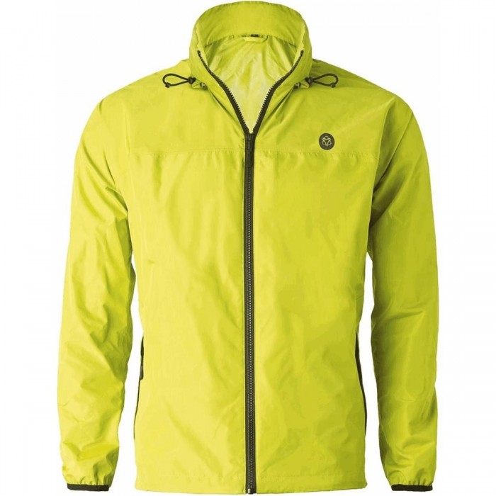 Men's Waterproof Jacket Rain Commuter Easy Fluorescent Yellow S - 1