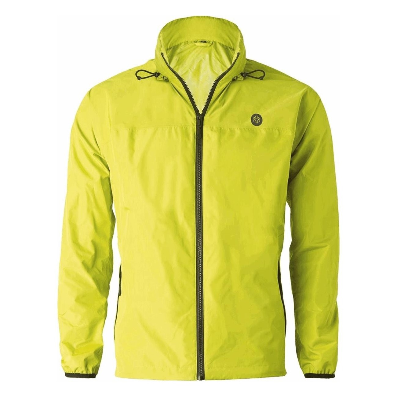 Men's Waterproof Jacket Rain Commuter Easy Fluorescent Yellow S - 1