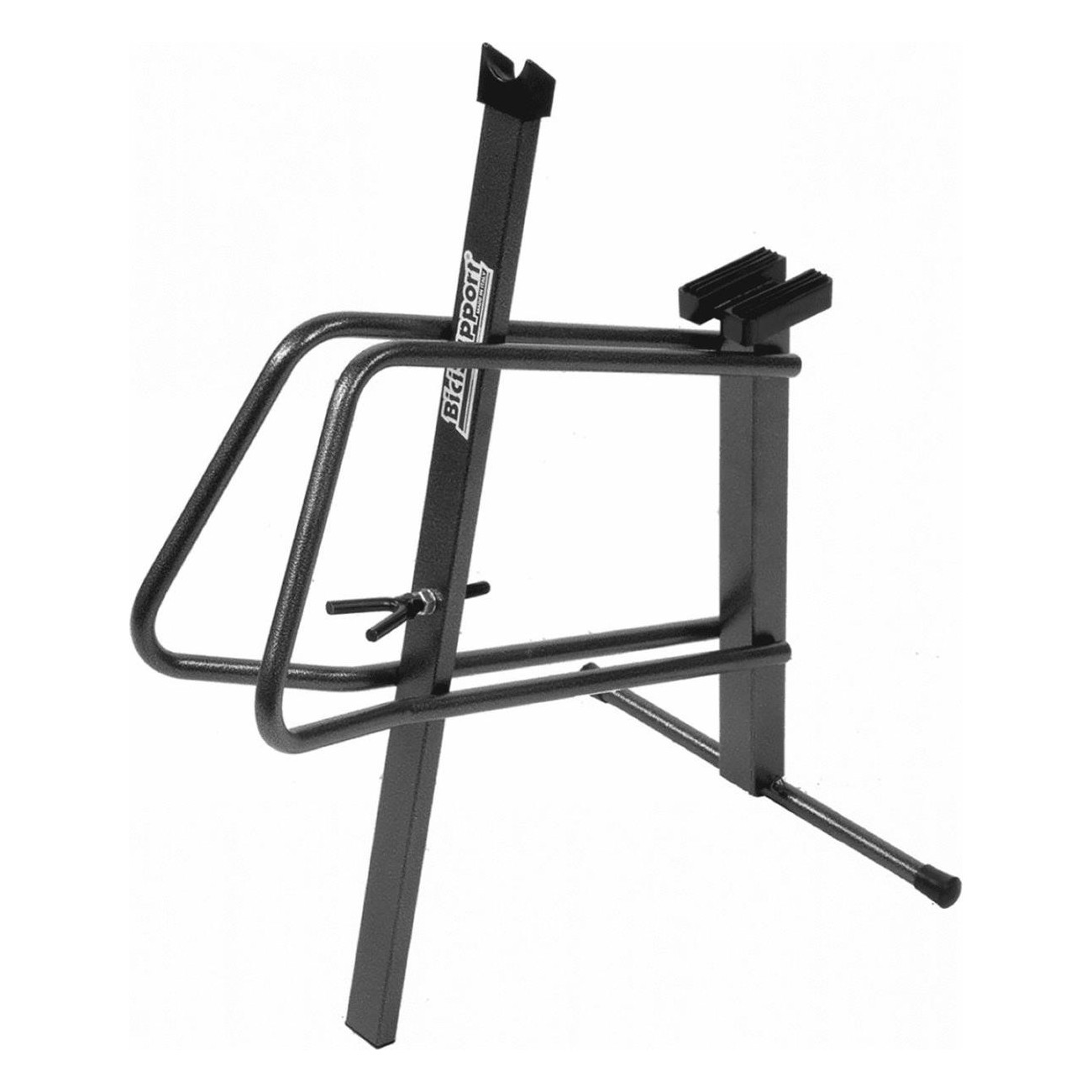 Supporto Bici a Terra BS051 con Fermaruota Regolabile e Supporti in Gomma - 1 - Portabici - 8054242275100