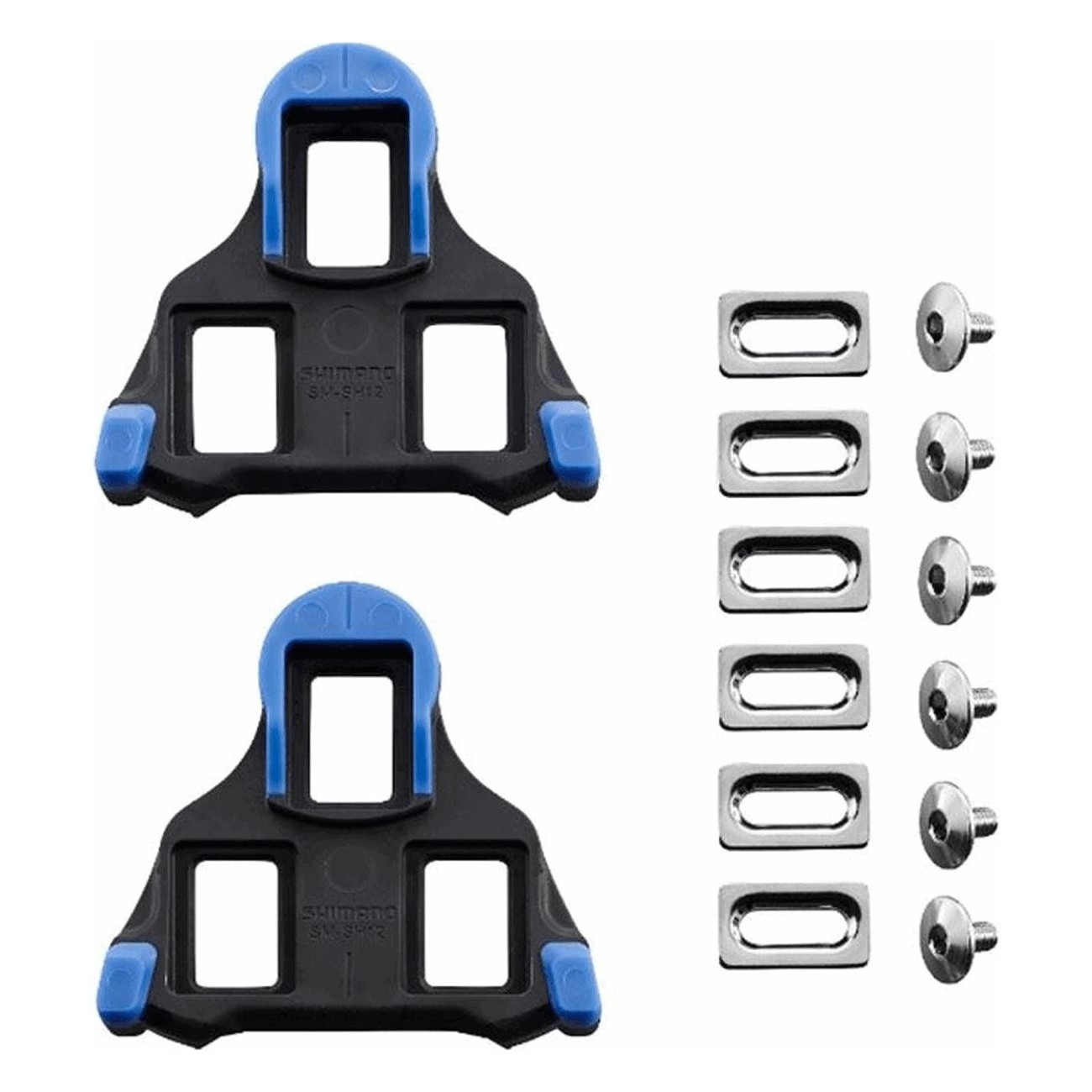 Shimano Blue Cleats for SPD-SL Road Pedals SM-SH12 with 2° Float - 1