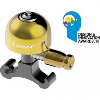 Classic Brass Bell with Black Mount for Bicycle - Size S - 2