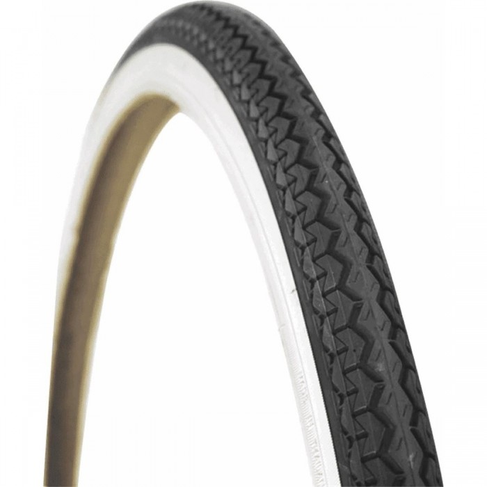 City Trekking Tire 700x35 Black/White Hard - Affordable Urban Use Tire - 1