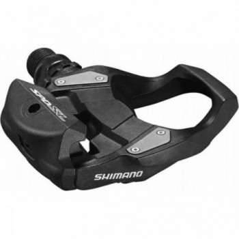 Pedale RS-500 Road in Alluminio Grigio con Tacchette Shimano SH11, Asse in Acciaio e Peso di 390g - 1 - Pedali - 4550170448288