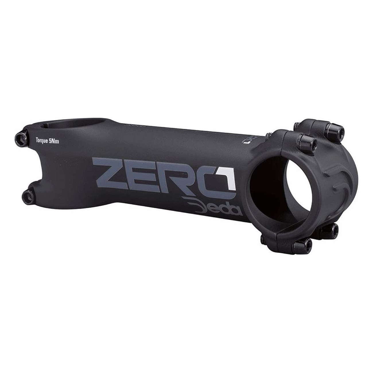 Attacco Manubrio Deda ZERO 1 in Alluminio 6061, 31,7x80mm, 82°, Black on Black - 1 - Attacchi manubrio - 8059265683451