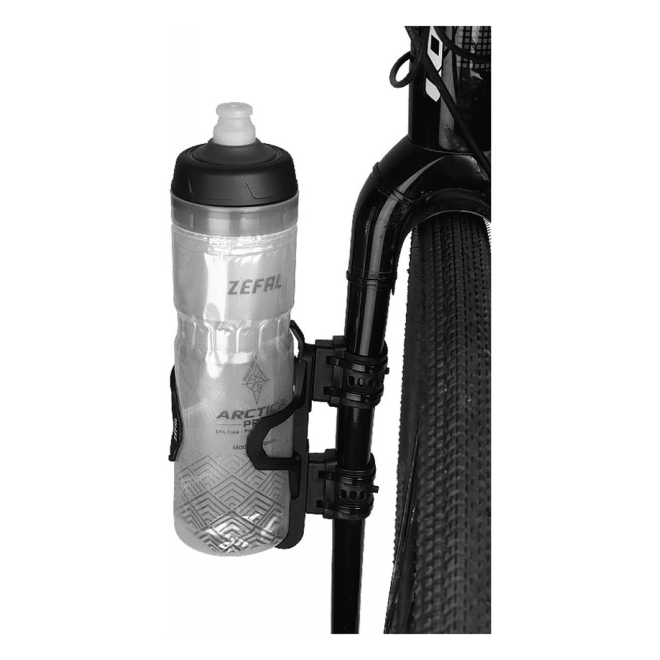 Universal Gizmo Black Bottle Holder Adapter for Bike - Versatile & Adjustable - 2