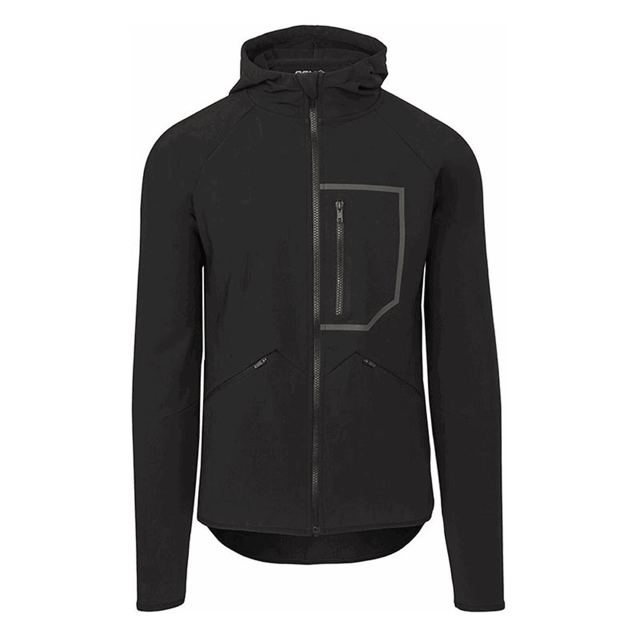 Chaqueta Hoodie Venture DWR Unisex Negra con Capucha Ajustable, Impermeable y Cortaviento - Talla M - 1