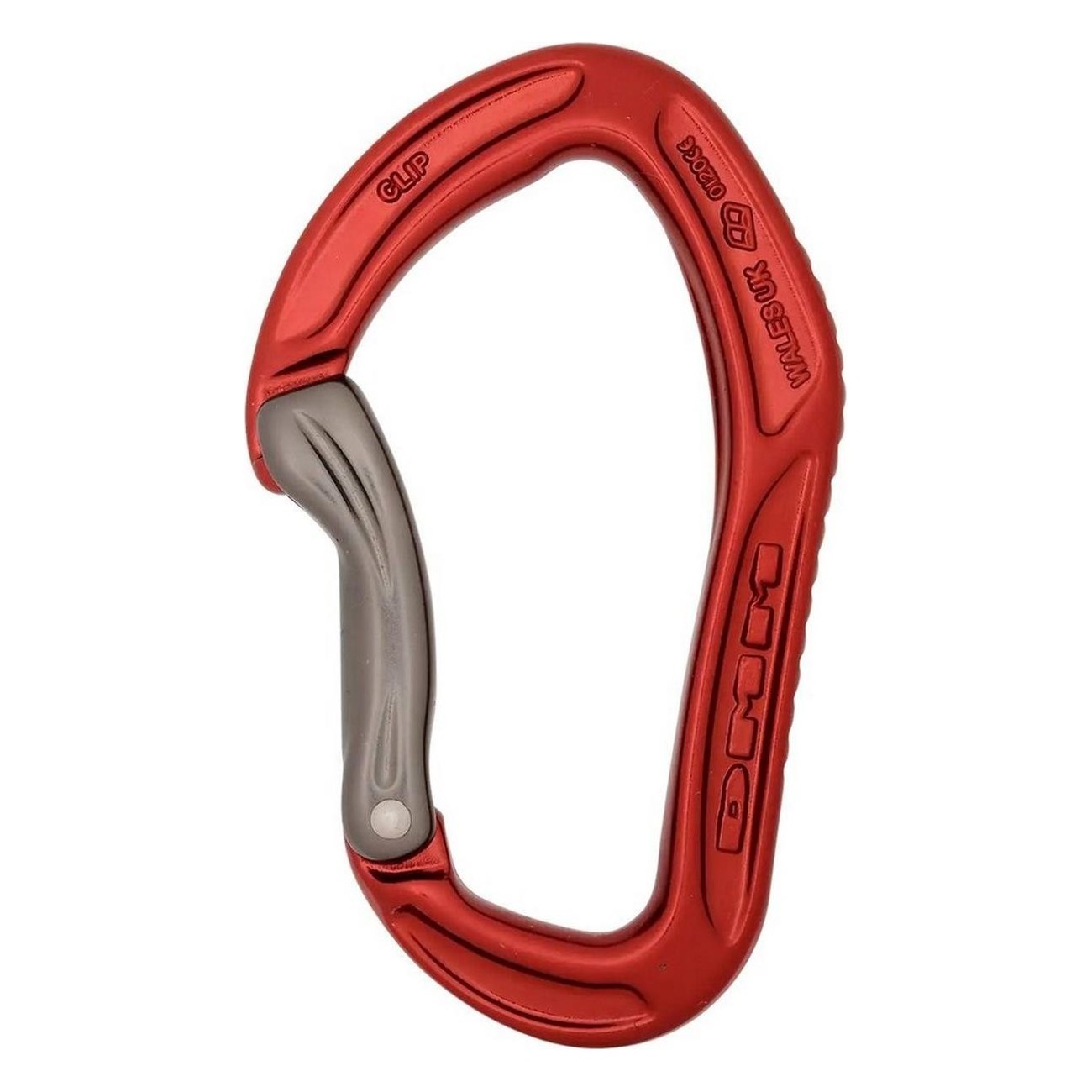 Alpha Sport Climbing Carabiner - Curved Red Gate, Ergonomic and Durable, 46g - 1