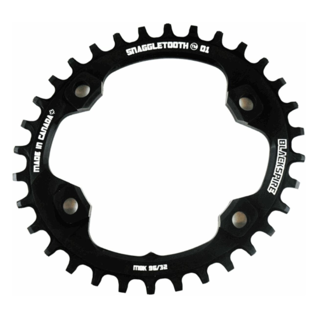 Oval 34T 96BCD Snaggletooth XT8000 Chainring for MTB 11/12V Narrow Wide - 1