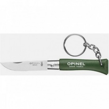 Opinel Keychain Knife N° 4 Khaki - Set of 6 with Stainless Steel Blade - 1