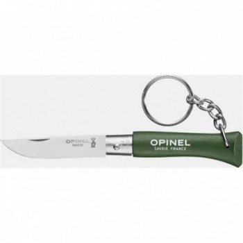 Opinel Keychain Knife N° 4 Khaki - Set of 6 with Stainless Steel Blade - 2