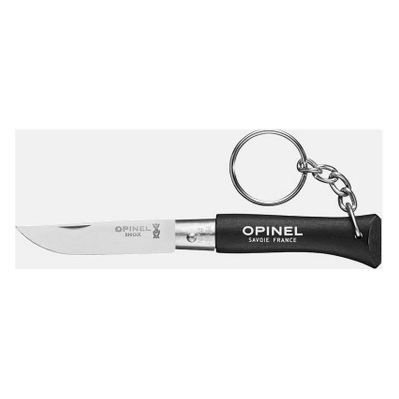 Opinel Keychain Knife N° 4 Khaki - Set of 6 with Stainless Steel Blade - 4