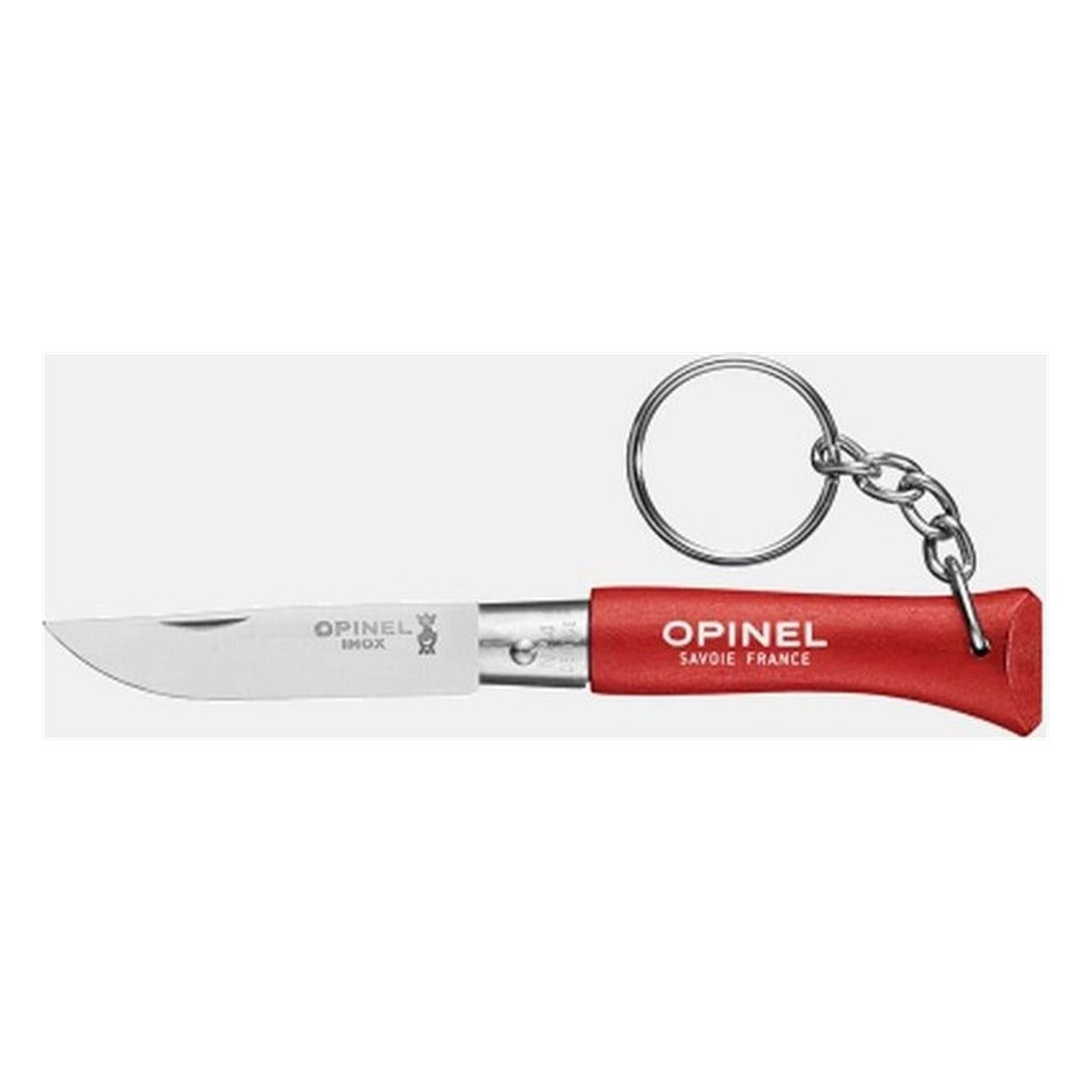 Opinel Keychain Knife N° 4 Khaki - Set of 6 with Stainless Steel Blade - 5