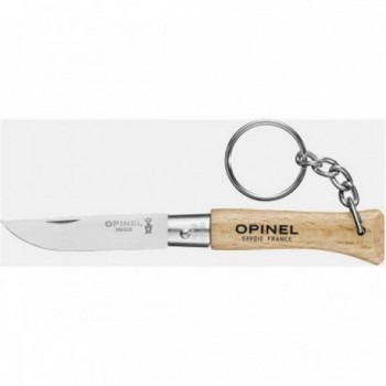 Opinel Keychain Knife N° 4 Khaki - Set of 6 with Stainless Steel Blade - 6