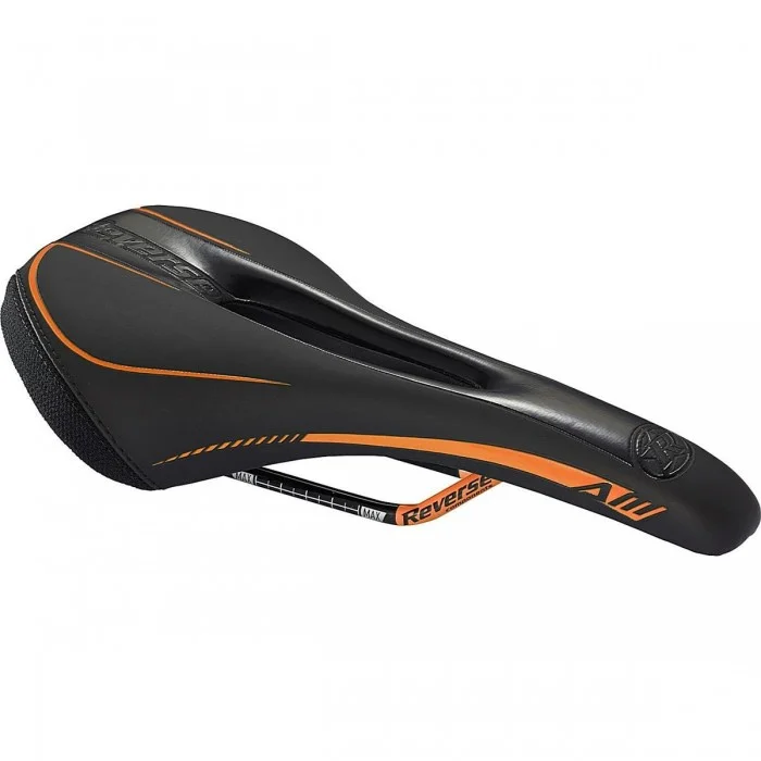 Sella Reverse AM Ergo Nera-Arancio per Comfort e Prestazioni nei Tour XC, Enduro e All Mountain - 1 - Selle - 4717480164578