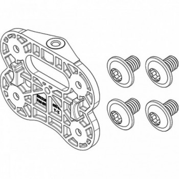 Compacttube Horizontal Befestigungsplatte Kit für Seiten ohne feste Verriegelung (BBP324Y) - 1