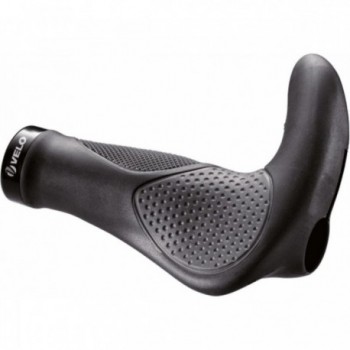 Manopole Ergonomiche con Gel 138mm Nero/Grigio - Coppia - 1 - Manopole - 