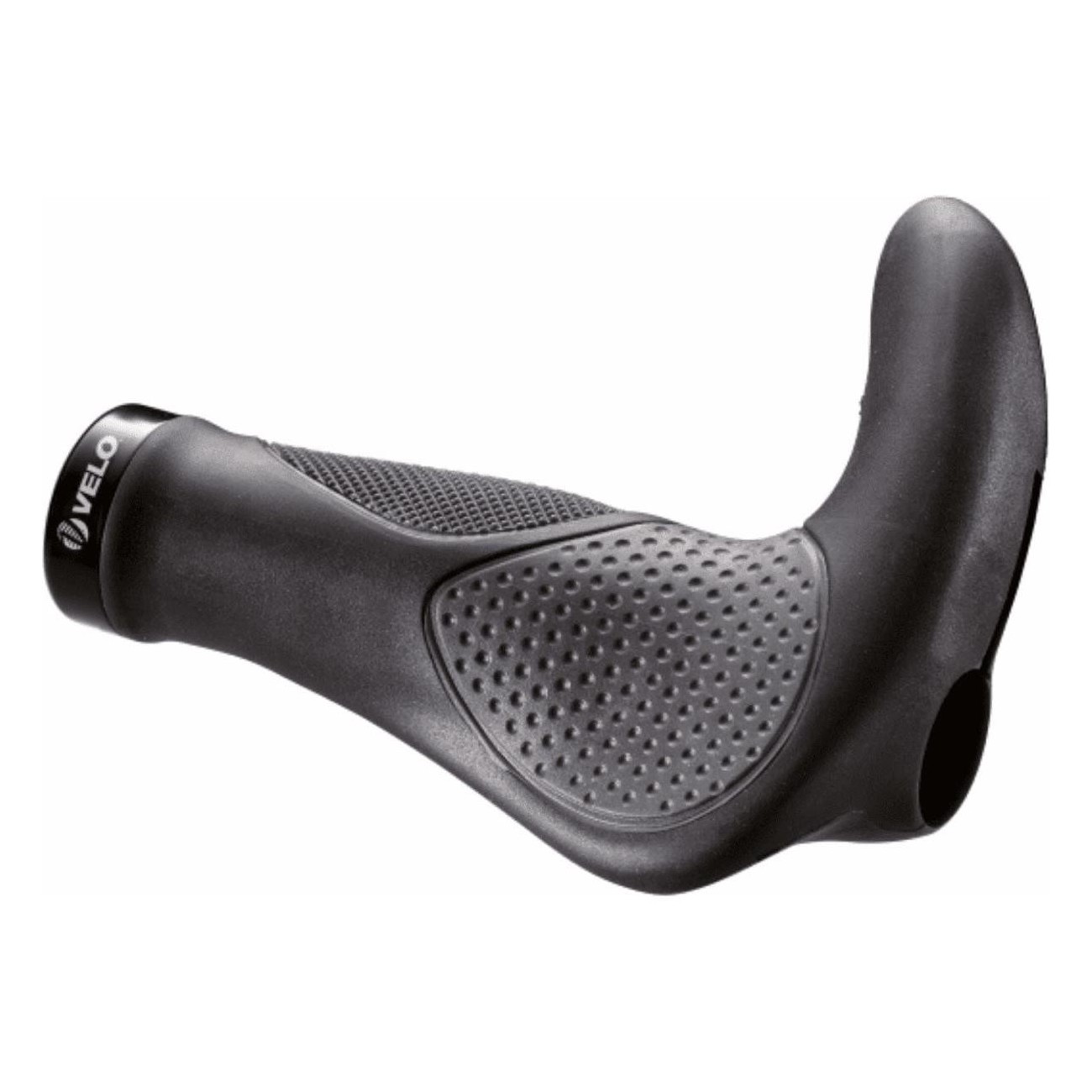 Manopole Ergonomiche con Gel 138mm Nero/Grigio - Coppia - 1 - Manopole - 