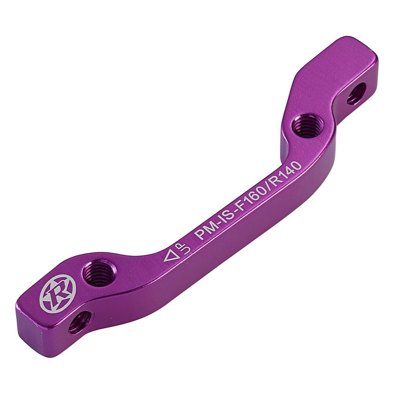 Adaptador de Disco de Freno IS-PM 180 VR + 160 HR Morado para Shimano, Avid y Hayes - 1