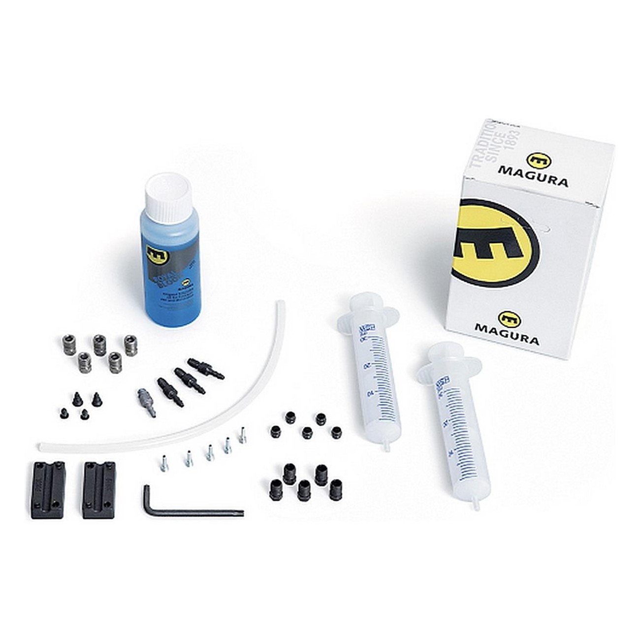 Komplettes Technik-Service-Kit für Scheibenbremsen und Bremsbeläge mit Royal Blood Öl, Spritzen, Torx T25 Schlüssel und Zubehör 