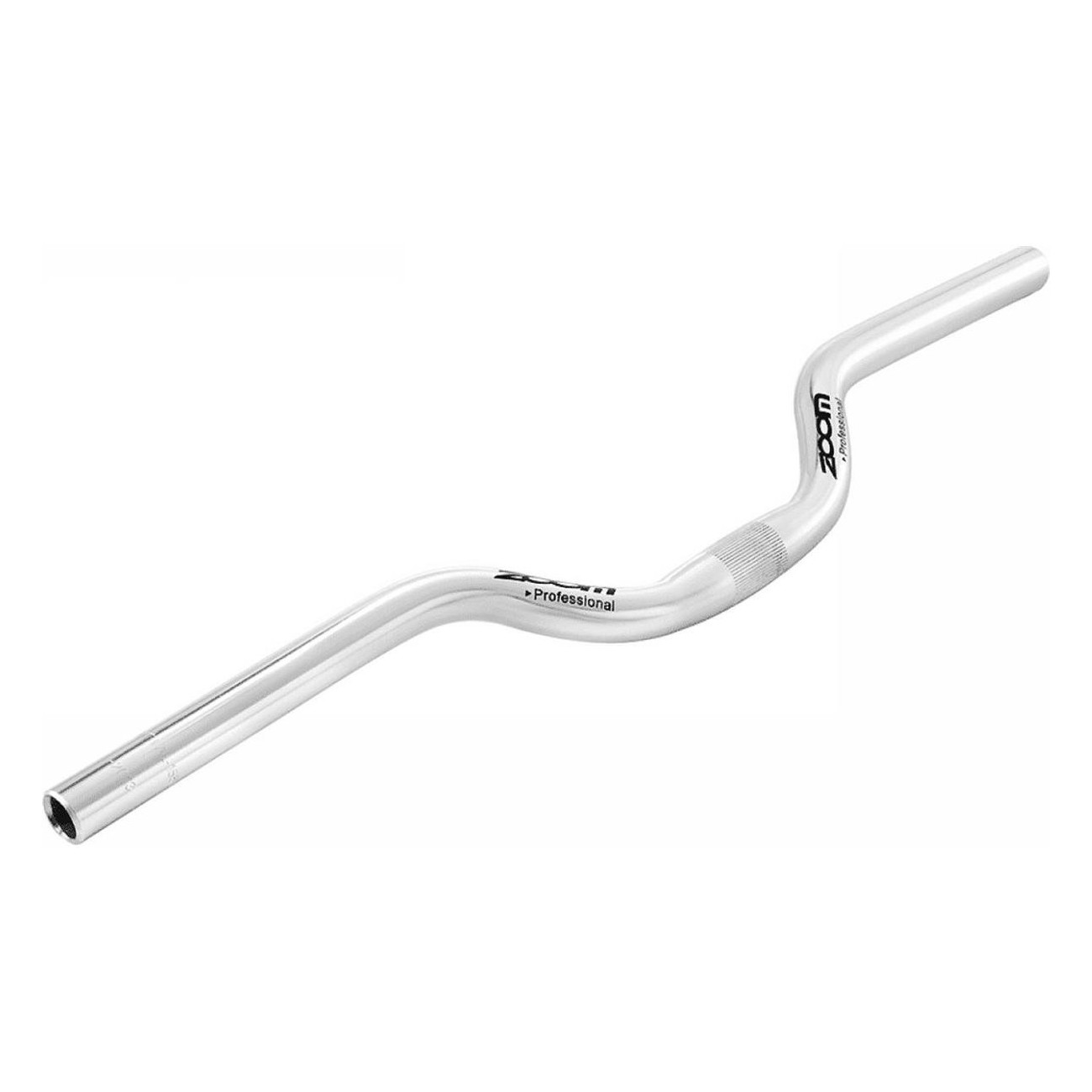 Aluminium Lenker für City Bike 580mm, Rise 60mm, Ø25.4mm, Silber - 1