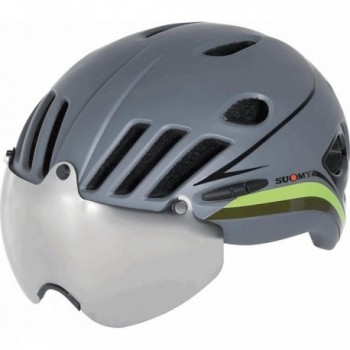 VISION SUOMY Helm Grau/Schwarz Größe M (54/58cm) - Gewicht 230g - 1