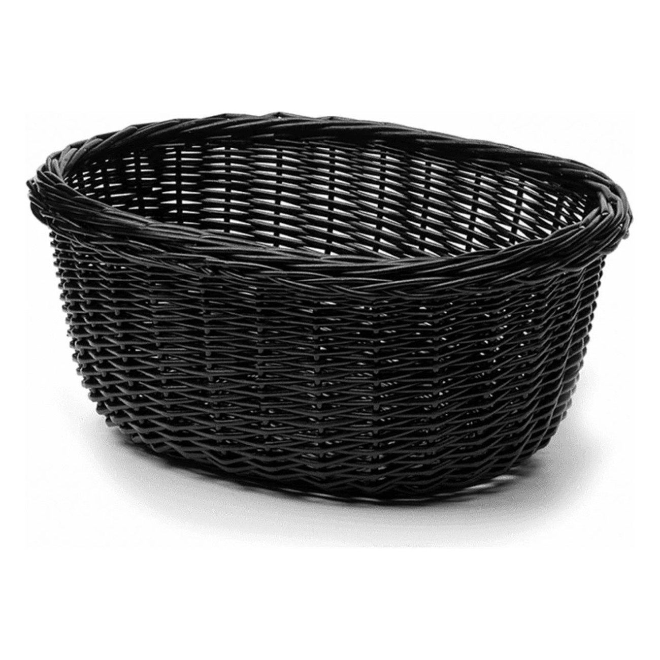 Cesta de Mimbre Negra 45x35x20 cm para Bicicleta, Delantera/Trasera - 1