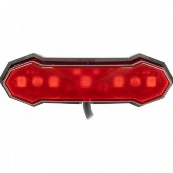 Vulcan Due Rear Light for E-bike, 5 LEDs, 6-15V, Rack Mount 50mm, StVZO Certified - 1