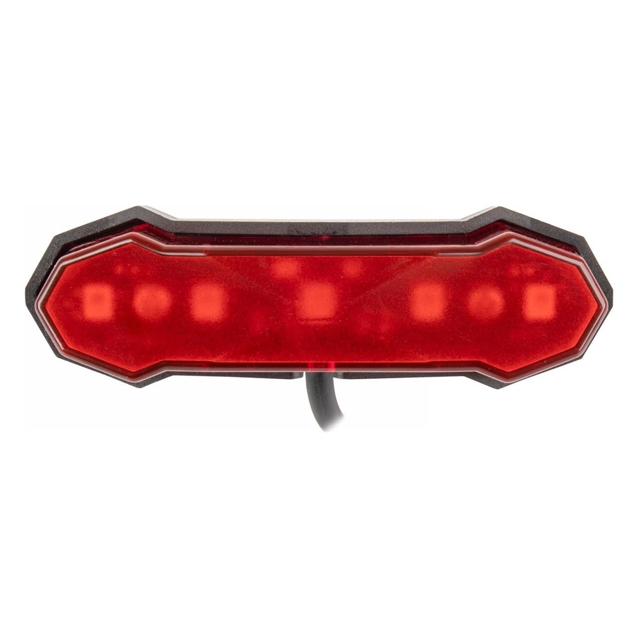 Vulcan Due Rear Light for E-bike, 5 LEDs, 6-15V, Rack Mount 50mm, StVZO Certified - 1