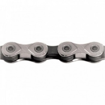 10-Speed Silver-Black Chain with MissingLink for Shimano, SRAM, Campagnolo - 1