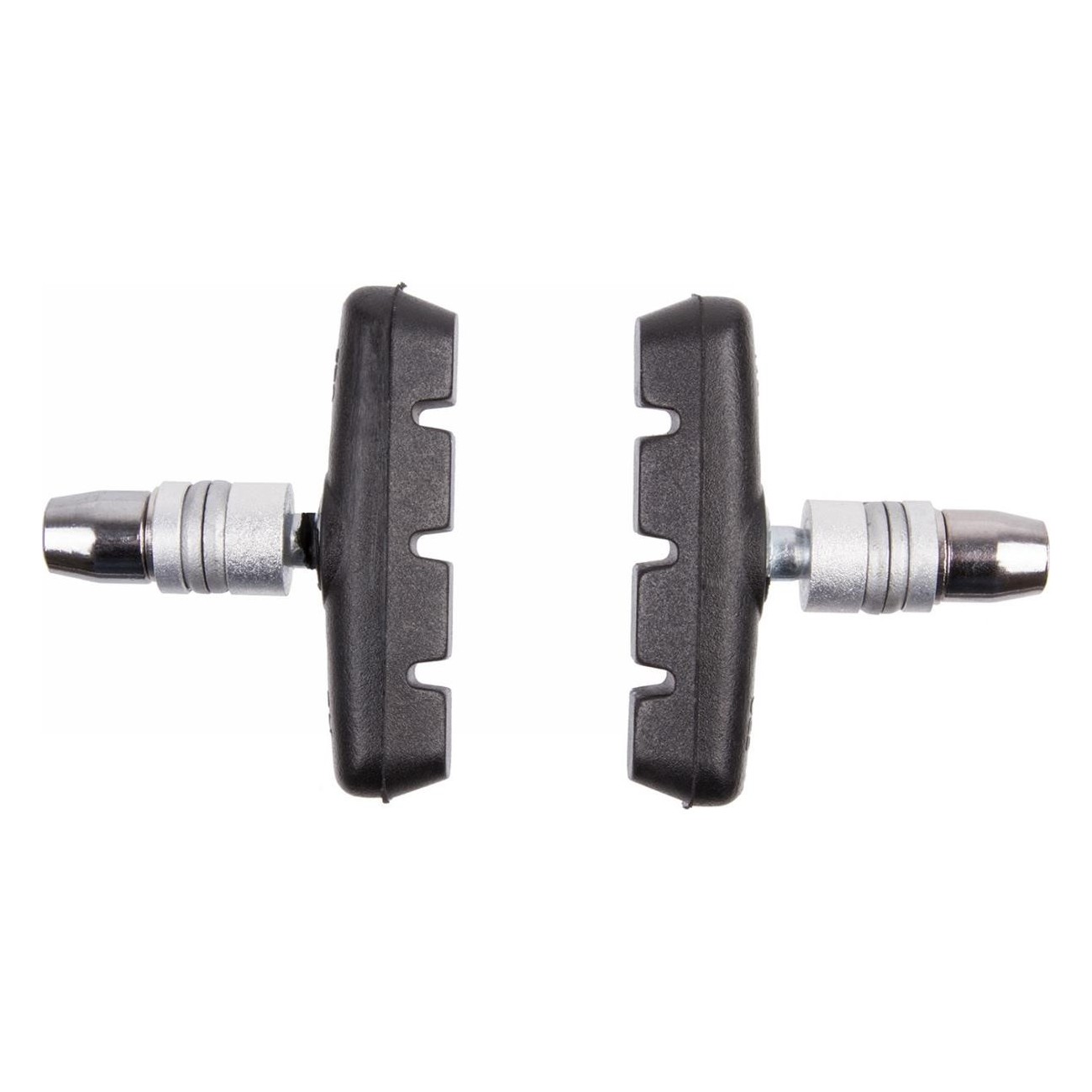 Ganasce Freno V-Brake 55mm Nere per MTB M-Wave - Coppia con Bullone Filettato e Dado - 1 - Pattini - 0887539025724