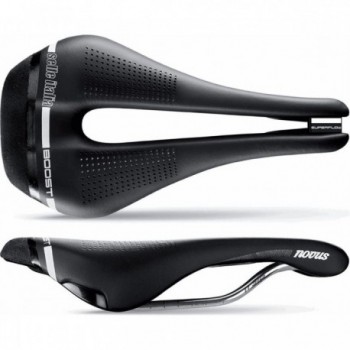 Selle Italia Novus Boost Superflow Black 146x256mm L3 - TI 316 Rail, 245g - 1