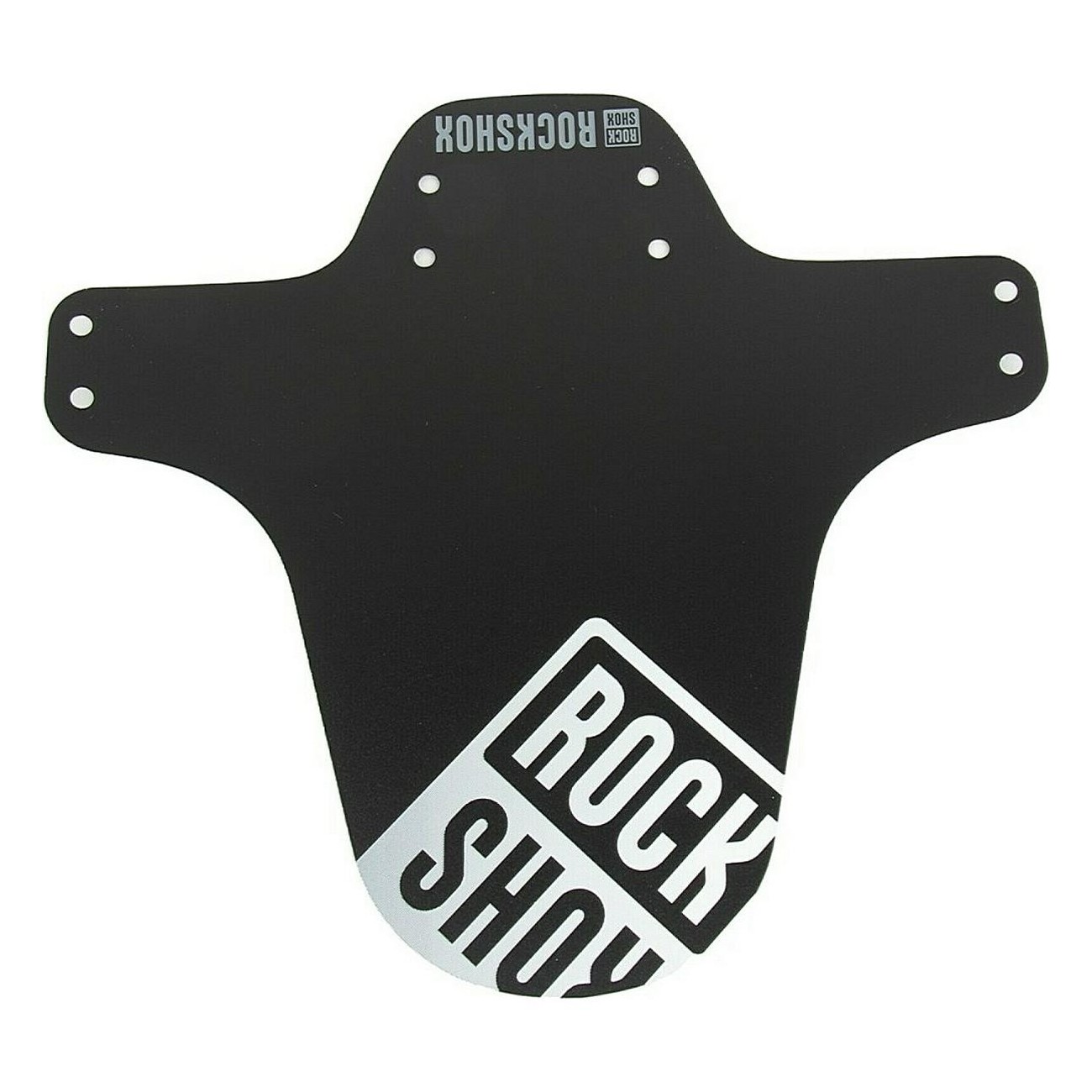 RockShox MTB Mudguard Black-Silver/White Fade - Fork Protection & Bike Customization - 1