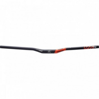 Reverse Handlebar 790mm Ø31.8mm with 18mm Rise, Matte Black-Orange - 1