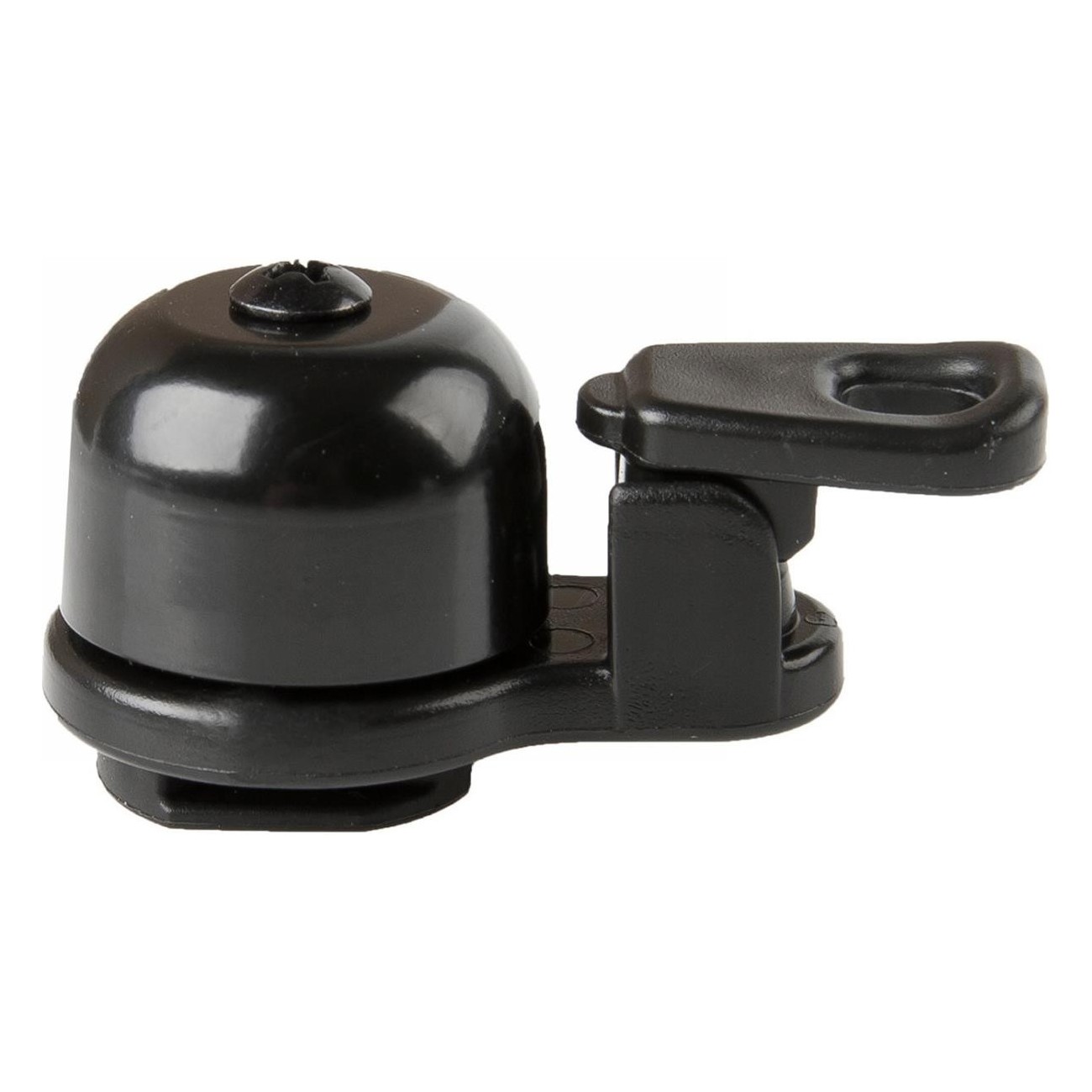 Super Mini Black Brass Bell for Handlebars 22-31.8 mm with Adjustable Bracket M-WAVE - 3