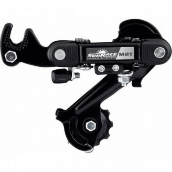 Sunrace 6/7 Speed Black Steel Short Cage Bicycle Derailleur - 1