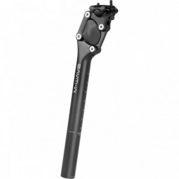 M-Wave Parallelogram Seatpost Black Matte 31.6x350 mm with 36 mm Travel - 1