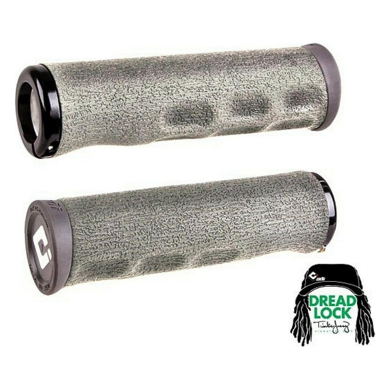 Manopole MTB ODI Dread Lock 130mm Grigie - Tinker Juarez Signature - 1 - Manopole - 0711484192210