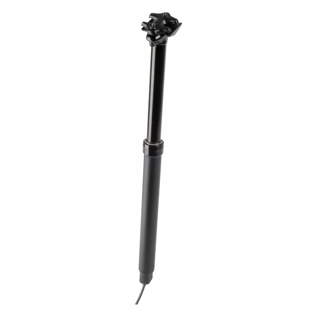 Tija Telescópica 30,9 mm 150 mm Negra con Palanca Remota para Cable Interno - 1