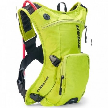 Sac à dos USWE Outlander 3 Litres Jaune pour VTT, Route et Gravel - Système No Dancing Monkey, Sac d'hydratation Inclus - 1