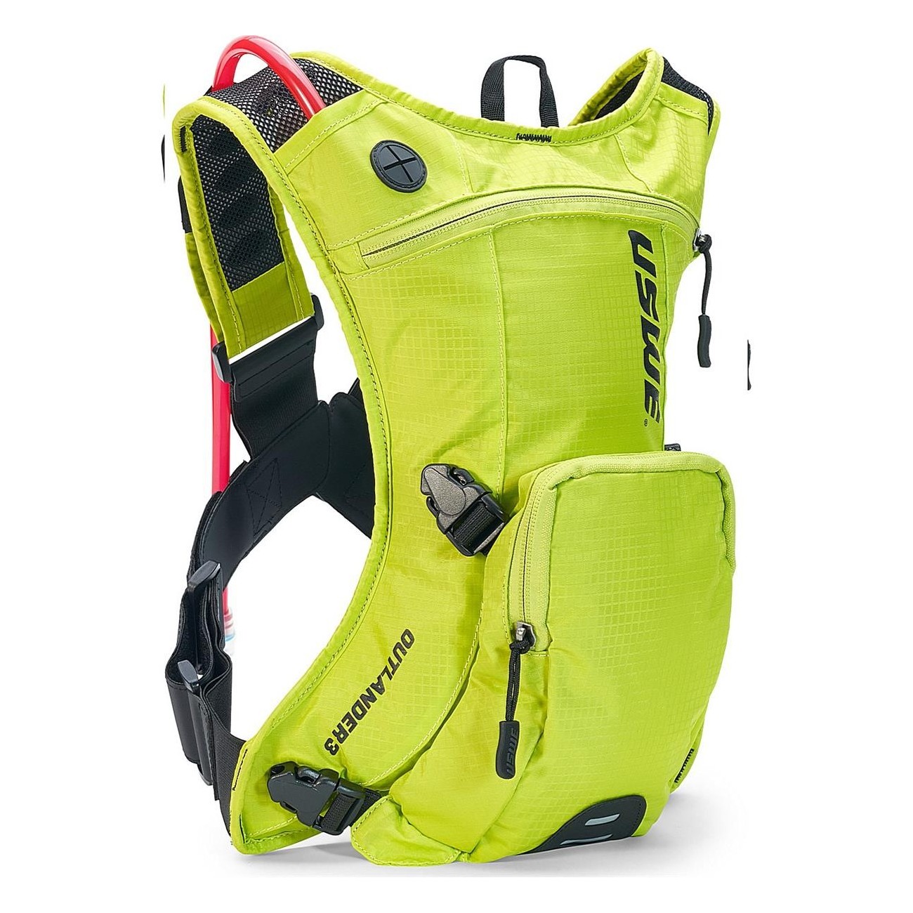 Mochila USWE Outlander 3 Litros Amarilla para MTB, Ruta y Gravel - Sistema No Dancing Monkey, Bolsa de Hidratación Incluida - 1