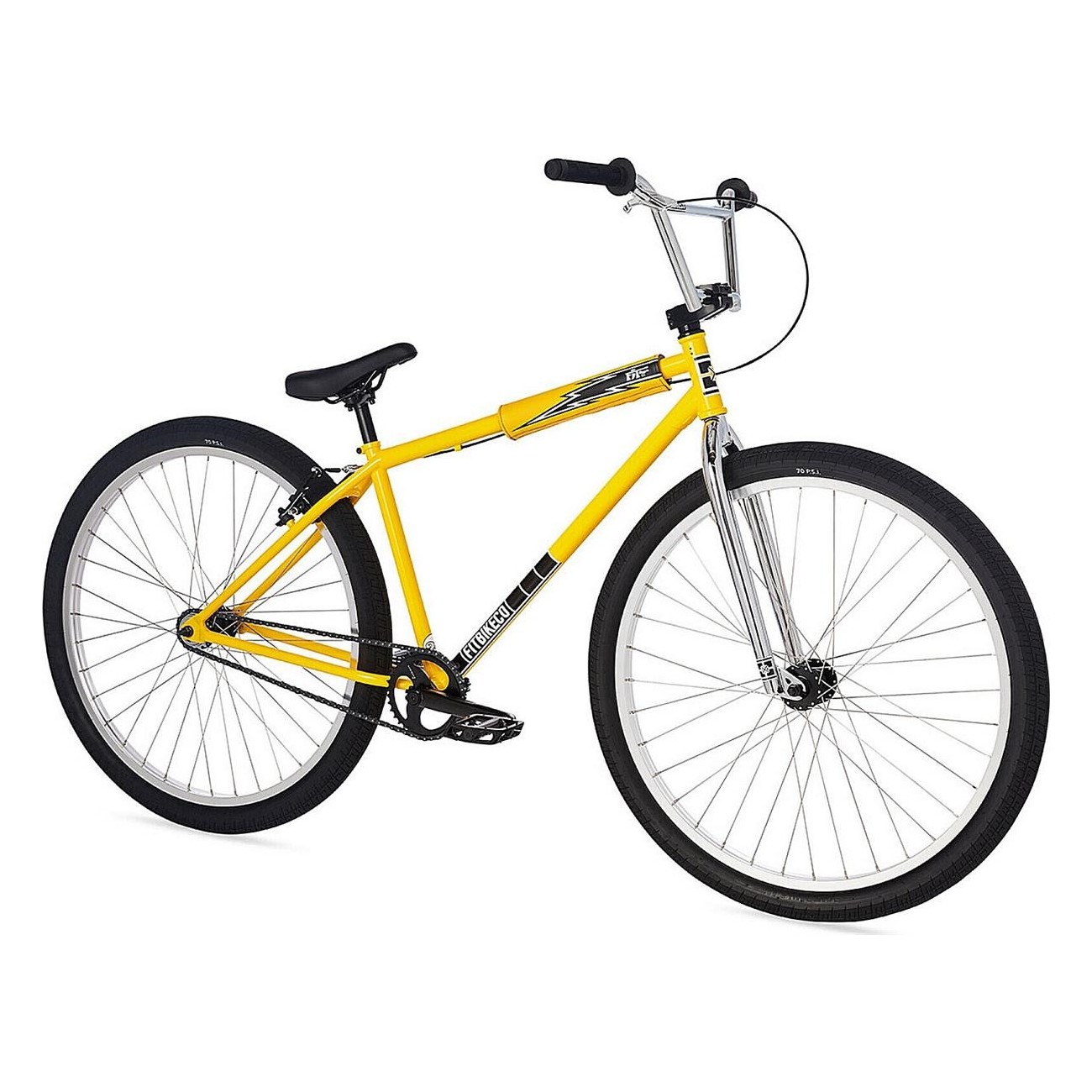 Bicicletta Cr. Giallo Uragano - Telaio Cro-Mo, Geometria 29, Freni V-Brake, Pneumatici S&M Speedball - 1 - Bmx - 0745808299781