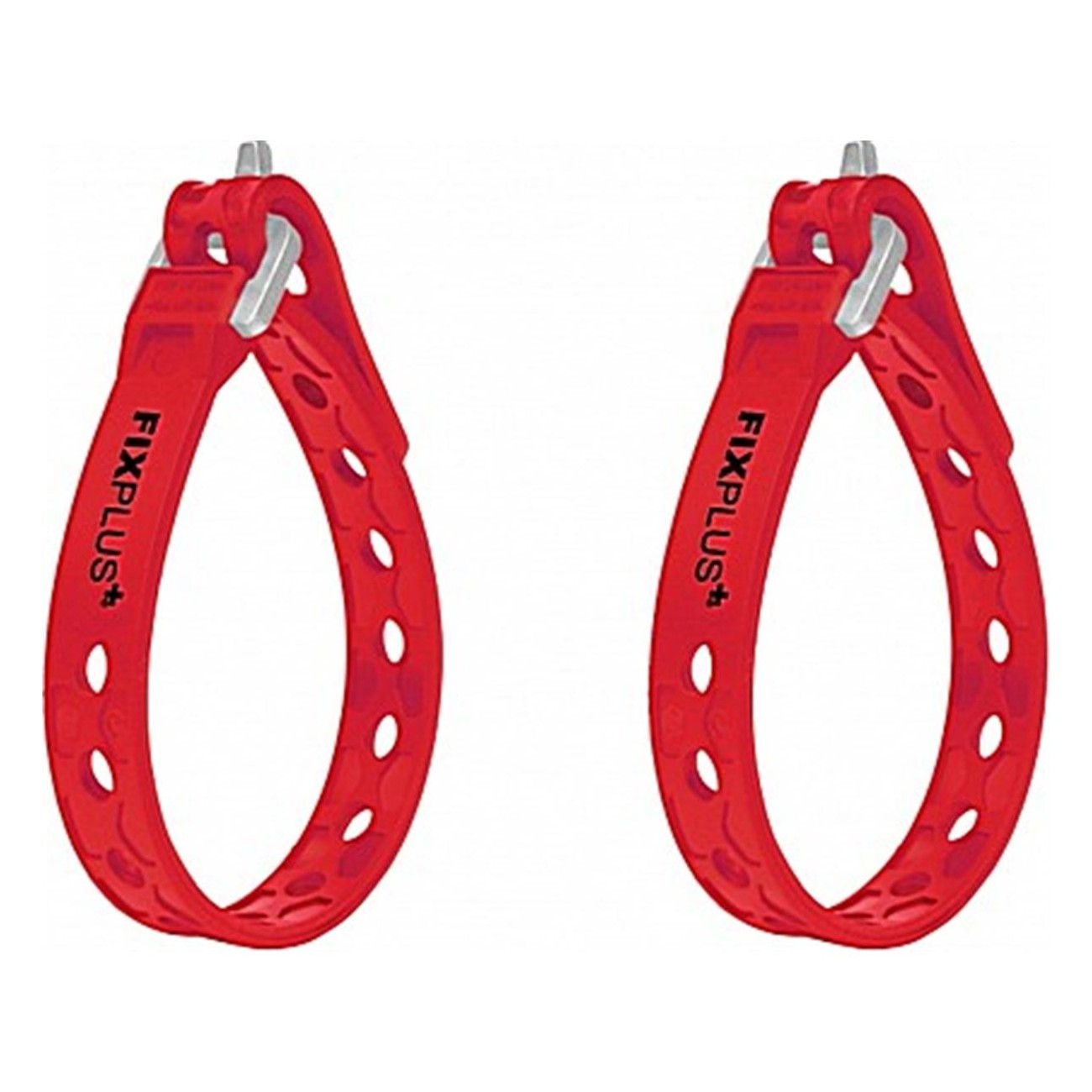 Sangles de Fixation Fixplus Rouges 23 cm en TPU - 2 Pièces, Résistance 65 kg - 1