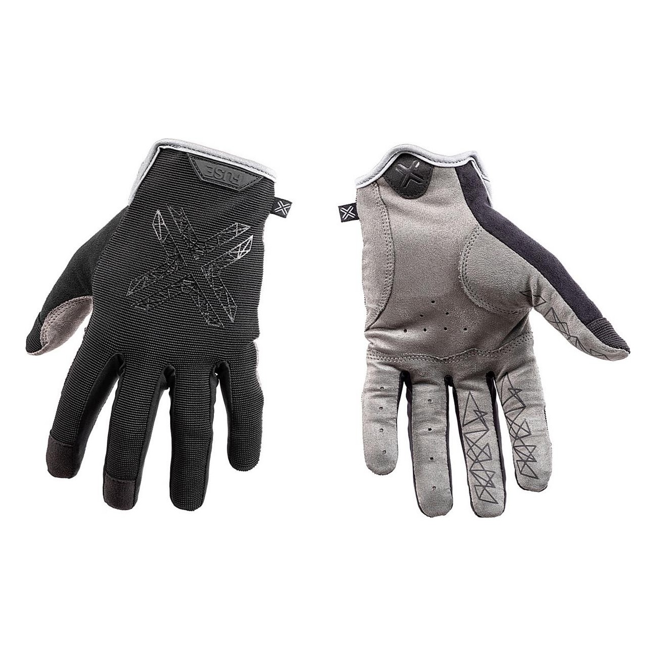 Fuse Stealth XL Black Gloves - Direct Connection and Comfort for Cyclists - 1