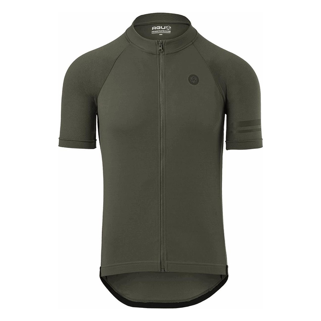 Maglia Uomo Army Green Maniche Corte L - 100% Poliestere Traspirante con Tasche AGU - 1 - Maglie - 8717565716421